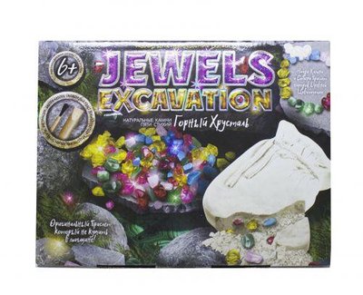 Набор для проведения раскопок Danko Toys Jewels Excavation Натуральные камни (рус) JEX-01-01 фото 1