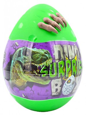 Яйцо - сюрприз для мальчиков Danko Toys Dino Surprise укр зелёный DSB-01-01U фото 1