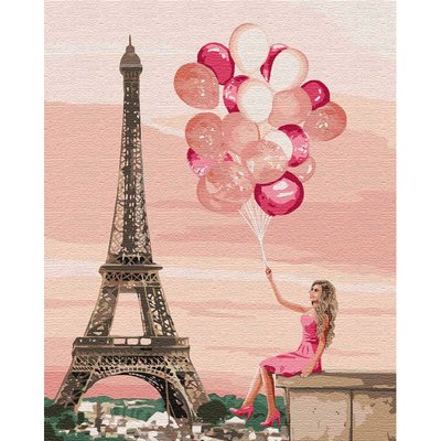 Картина по номерам Идейка "Лиловые краски Парижа" 40х50 см KHO4761 фото 1