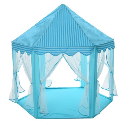 Детская игровая палатка открытого типа Bambi "Пирамида" 140х140х135 см синяя M 6113 фото 1