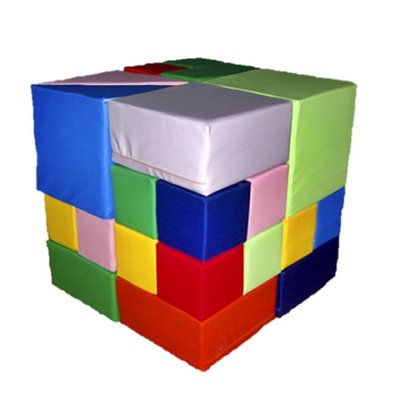 Конструктор из мягких модулей для детей Tia Кубик Рубика 28 элементов фото 1