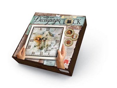 Набор для декупажа Danko Toys Decoupage Clock Лошади с рамкой DKС-01-02 фото 1