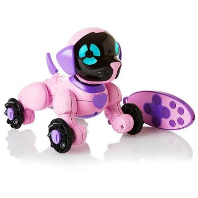 Интерактивный робот - щенок WowWee Чип розовый фото 1