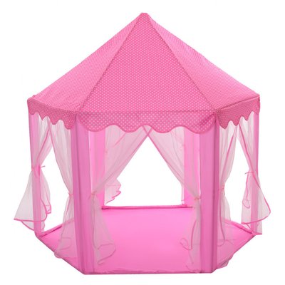 Детская игровая палатка открытого типа Bambi "Пирамида" 140х140х135 см розовая M 6113 фото 1