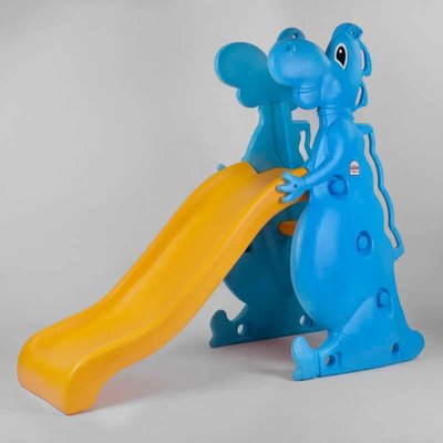 Пластиковая детская горка Pilsan "Dino slide" синяя 140 см 06-198 фото 1