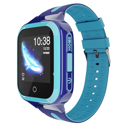 Детские водонепроницаемые GPS часы MYOX MX-70BW (4G) синие с видеозвонком фото 1