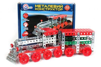 Металлический конструктор Поезд ТехноК 312 деталей 4814 фото 1