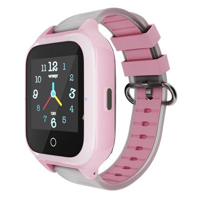 Детские водонепроницаемые GPS часы MYOX MX-55GW (4G) розовые с видеозвонком фото 1