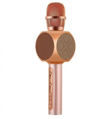 Бездротовий bluetooth караоке мікрофон з колонкою (Rose Gold) SU-YOSD YS-63 фото 1