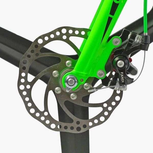 Велосипед підлітковий двоколісний 20" CORSO Revolt магнієва рама чорно-салатовий MG-20118 фото 4