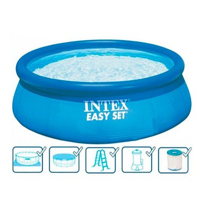 Наливной бассейн Intex Easy Set 457х107см, объем 12430л с функциональными аксессуарами 26166 фото 1