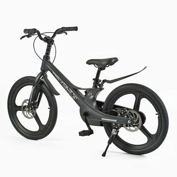 Велосипед подростковый двухколёсный 20" CORSO Revolt магниевая рама серый фото 3
