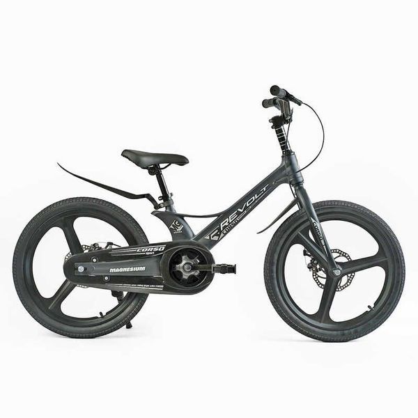 Велосипед подростковый двухколёсный 20" CORSO Revolt магниевая рама серый фото 2
