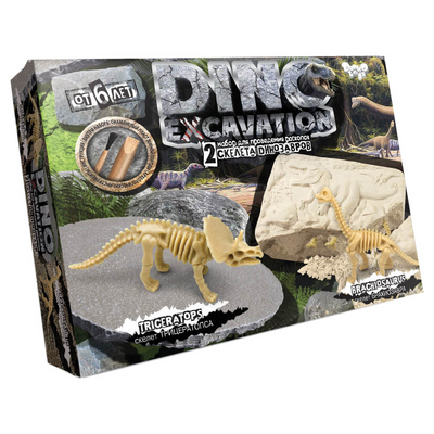 Набор для проведения раскопок Danko Toys Dino Excavation (рус) DEX-01-04 фото 1